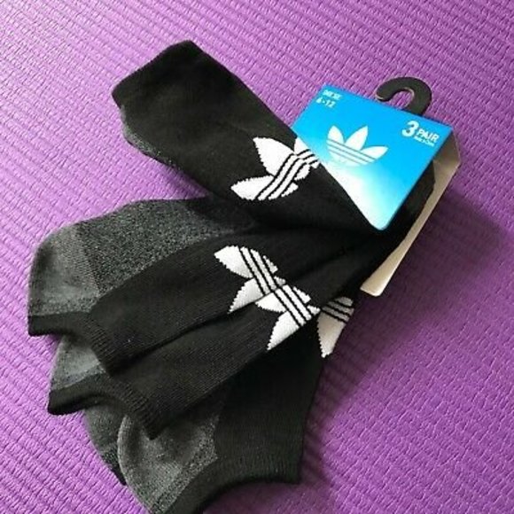 adidas Underwear & Socks New 3 Pairs Adidas Mens No Show Sock